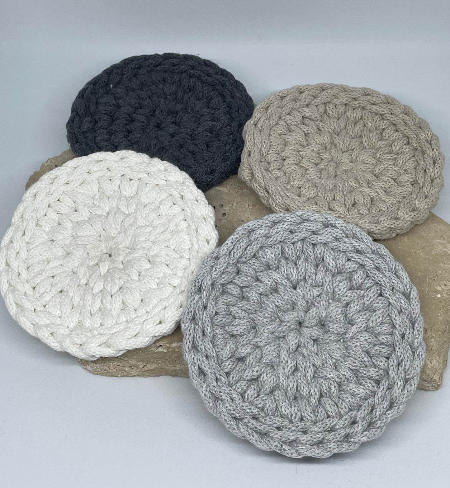 Circle Crochet Coaster Set
