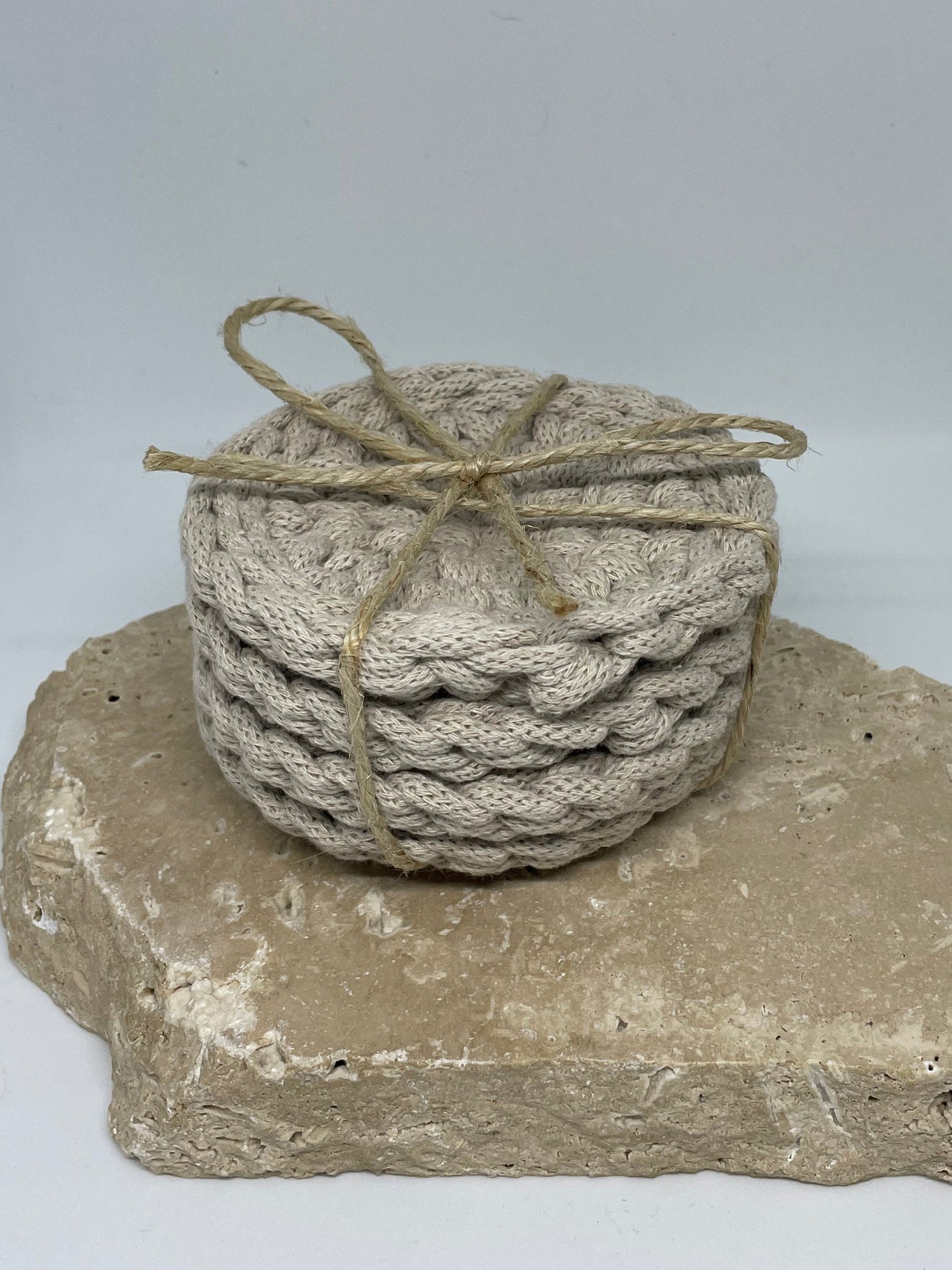 Circle Crochet Coaster Set