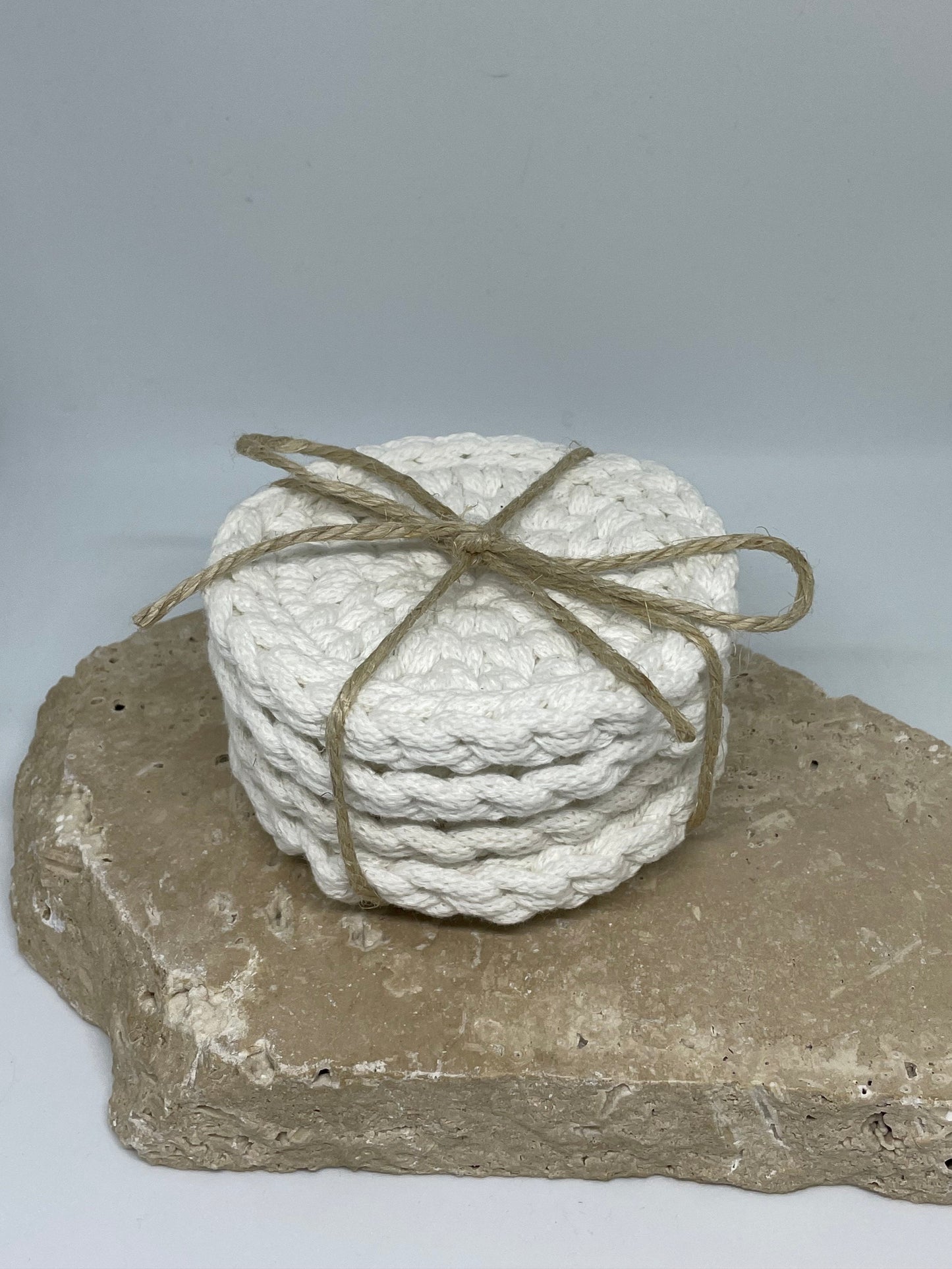 Circle Crochet Coaster Set