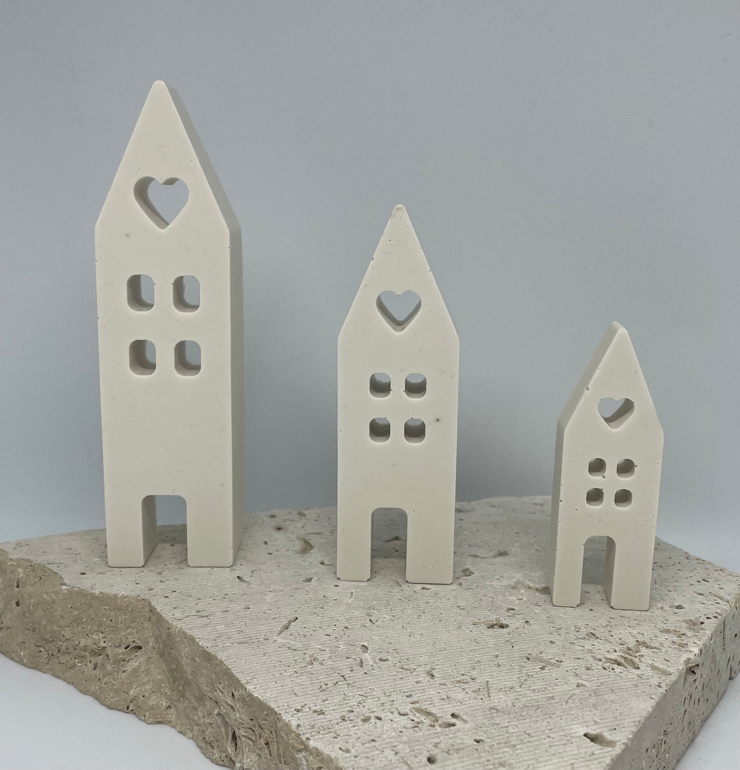 "Home is Where the Heart Is" Sculpture Trio