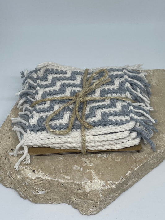 Square Crochet Coaster Set